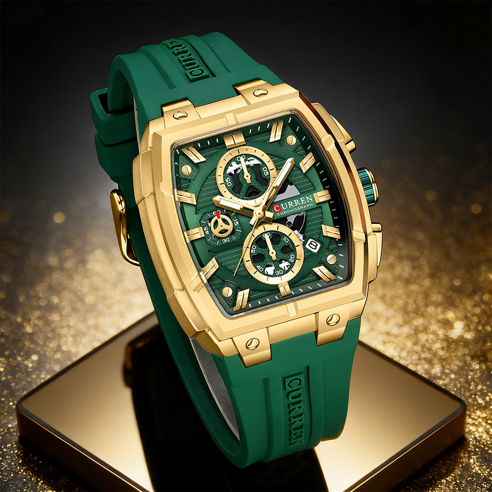 Luxury Watch Price - CURREN Luxus-Vintage-Uhr für Herren, Sport-Chronograph, Quarz-Armbanduhr