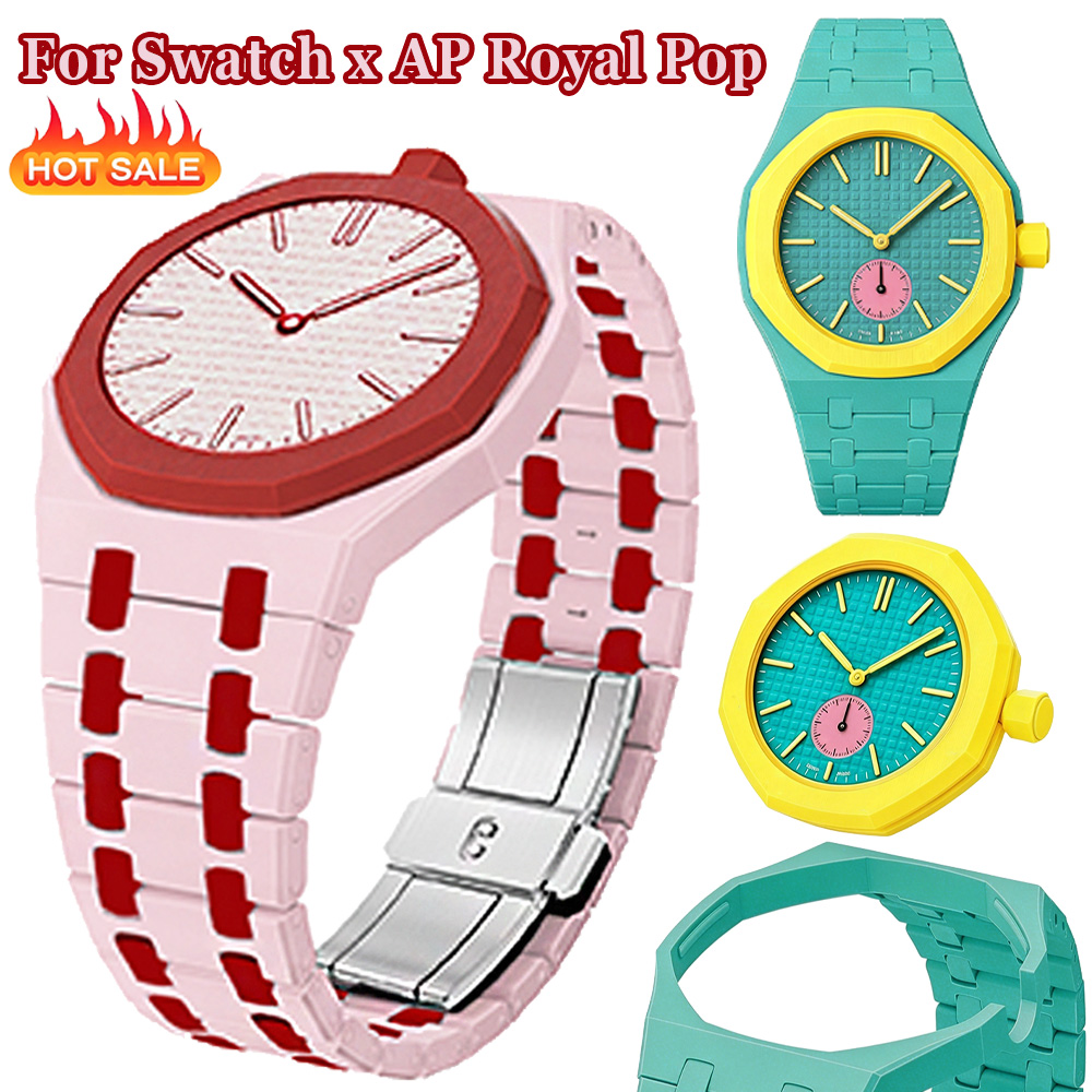 Luxury Watch Ap - Biokeramik-Gehäuse+Armband für Swatch x AP Royal