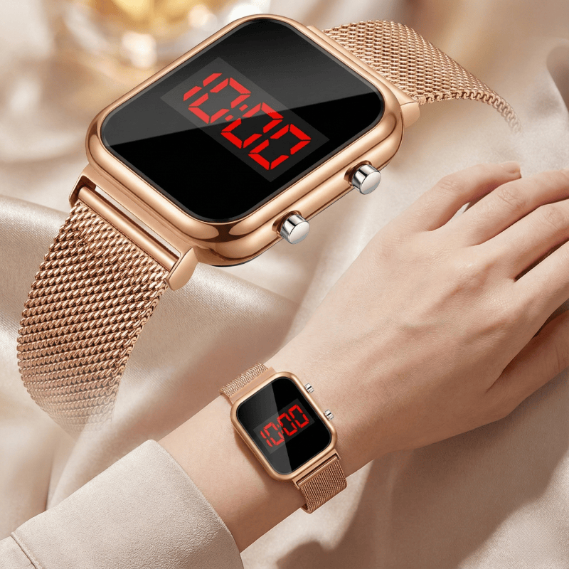 Luxury Watch Price - Mode Magnetische Schnalle Rechteck LED Digital