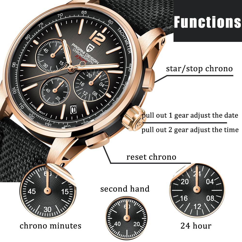 Luxury Watch Price - PAGANI DESIGN Neue Herrenuhr 41mm Chronograph