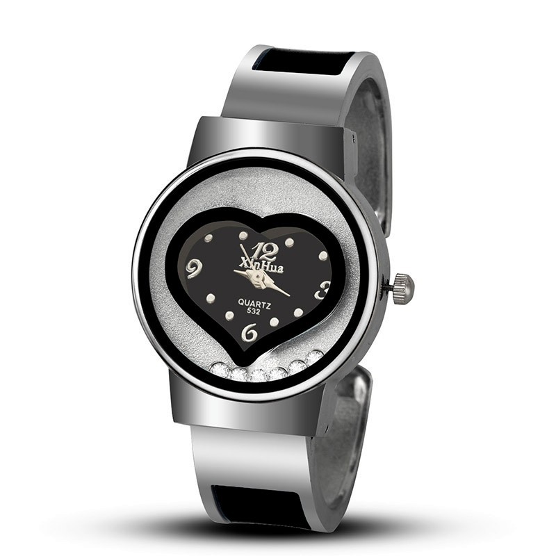 Open Heart Watch - UTHAI CE80 Mode Trendy Damenuhr Herzförmige