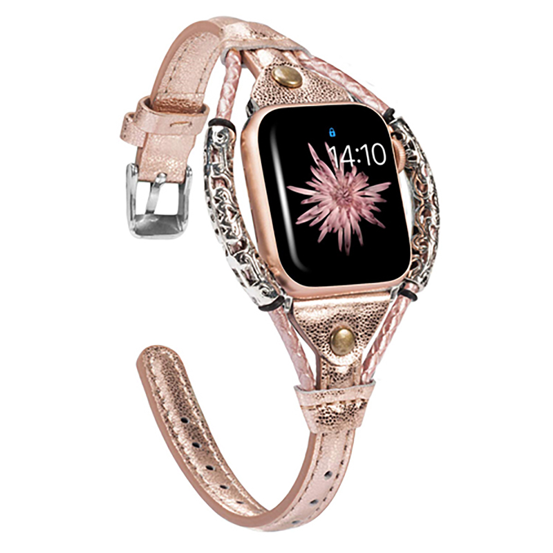 Luxury Watch Ap - Echtes Lederarmband für Apple Watch Band