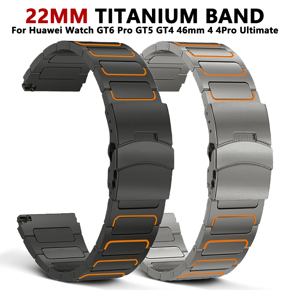 Luxury Watch Galaxy - 22 mm Luxus-Titanarmband für Huawei Watch