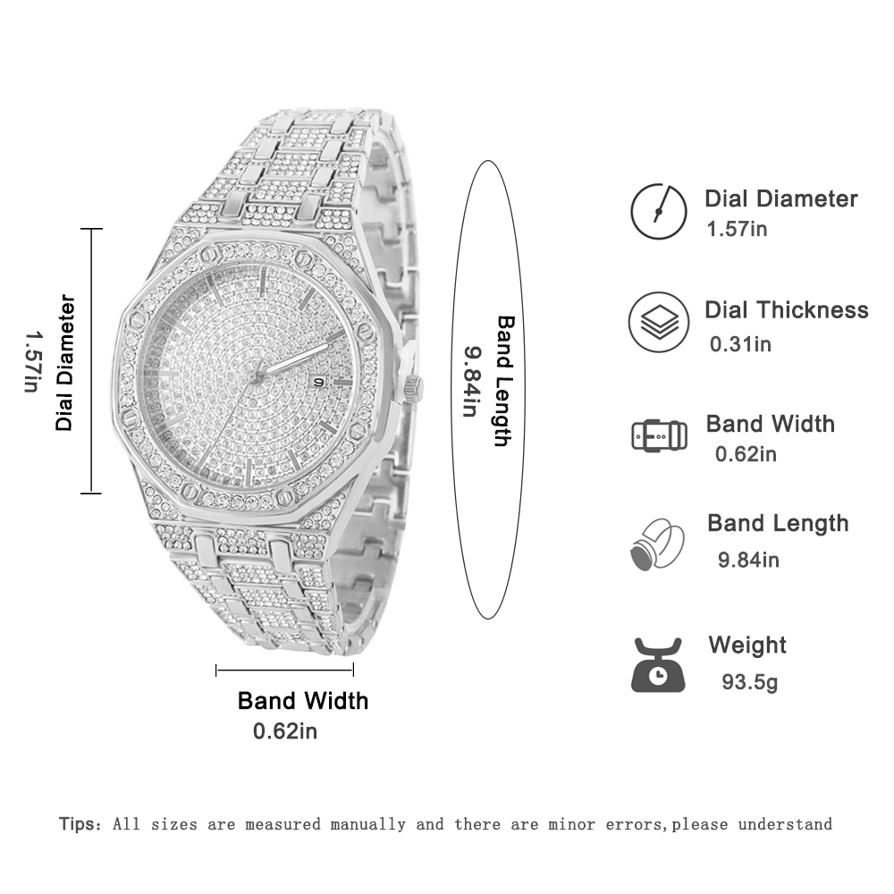 Iced-Out-Uhr für Männer, Goldu – Luxury Watch Price Bewertung und Preis