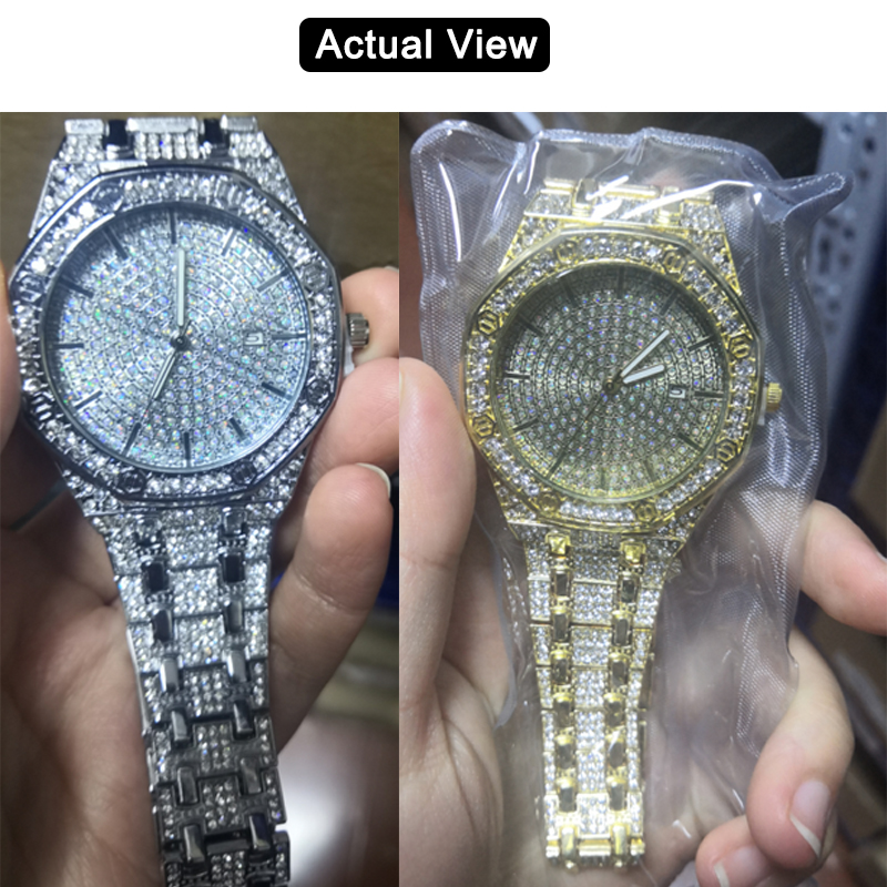 Iced-Out-Uhr für Männer, Goldu – Luxury Watch Price Bewertung und Preis