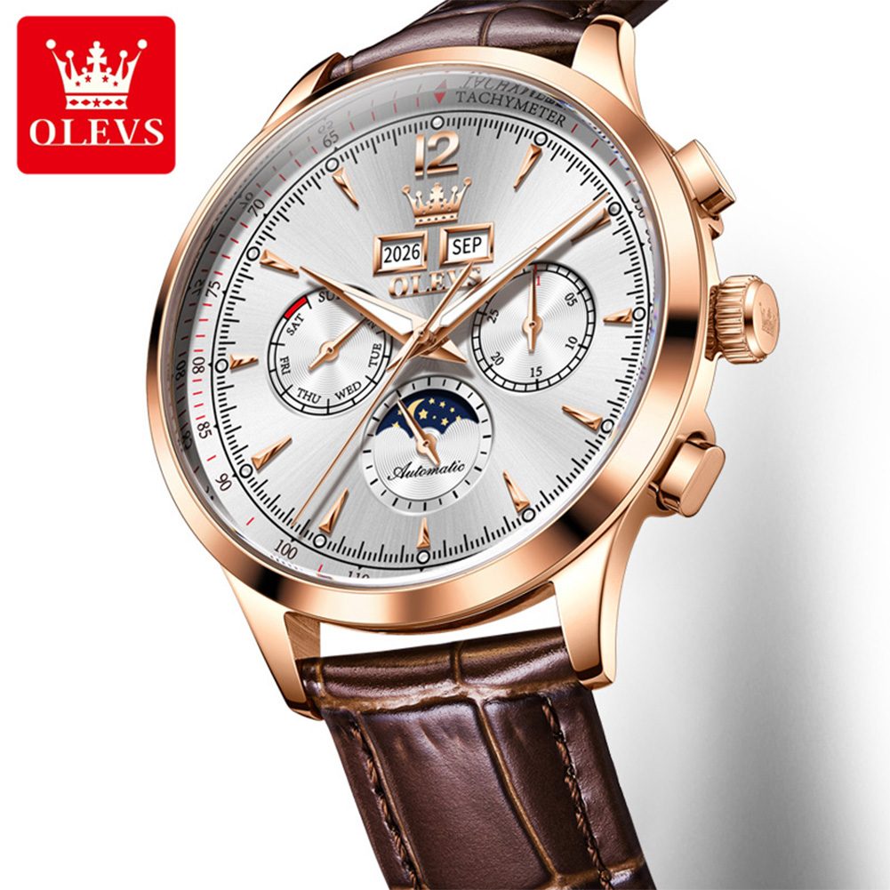 OLEVS 7128 Mondphasen-Herrenuh – Chronograph Flyback Watch Bewertung und Preis
