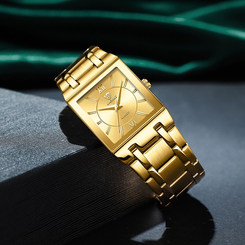 LiEBIG Luxus Goldene Quarz Arm – Luxury Watch Price Bewertung und Preis
