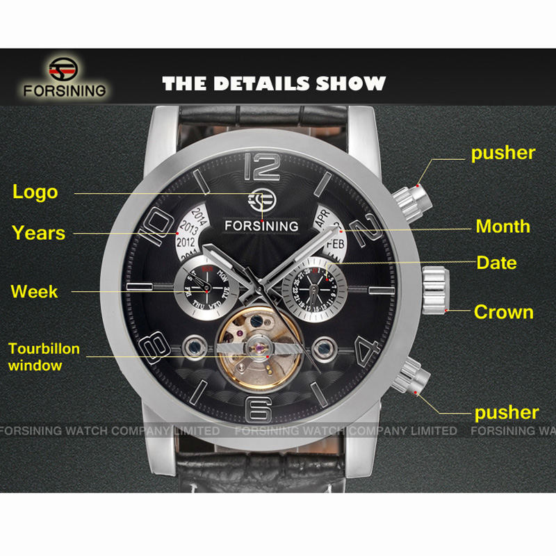 Forsining Mode Mechanische Män – Regulator Display Watch Bewertung und Preis