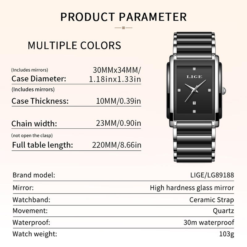 LIGE Neue Luxus Frauen Uhren E – Luxury Watch Organizer Bewertung und Preis