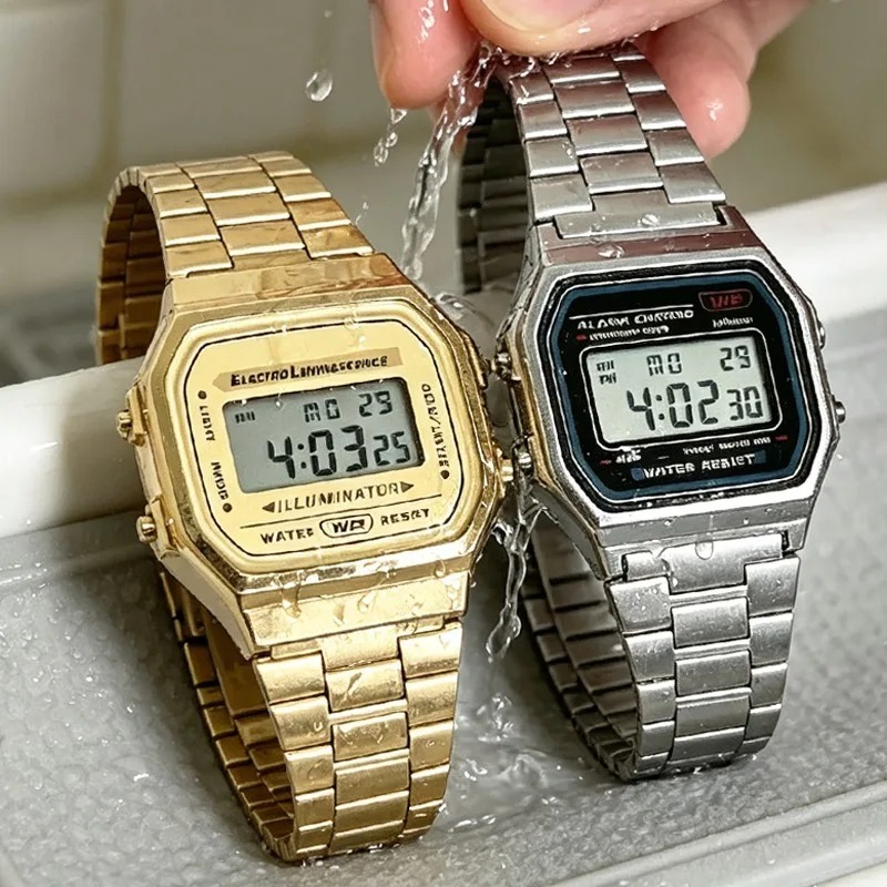 Luxus F91W Stahlband-Uhren LED – Luxury Watch Price Bewertung und Preis
