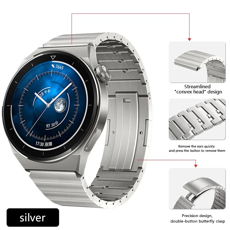 22 mm Quick Fit Titan-Metallba – Luxury Watch Galaxy Bewertung und Preis
