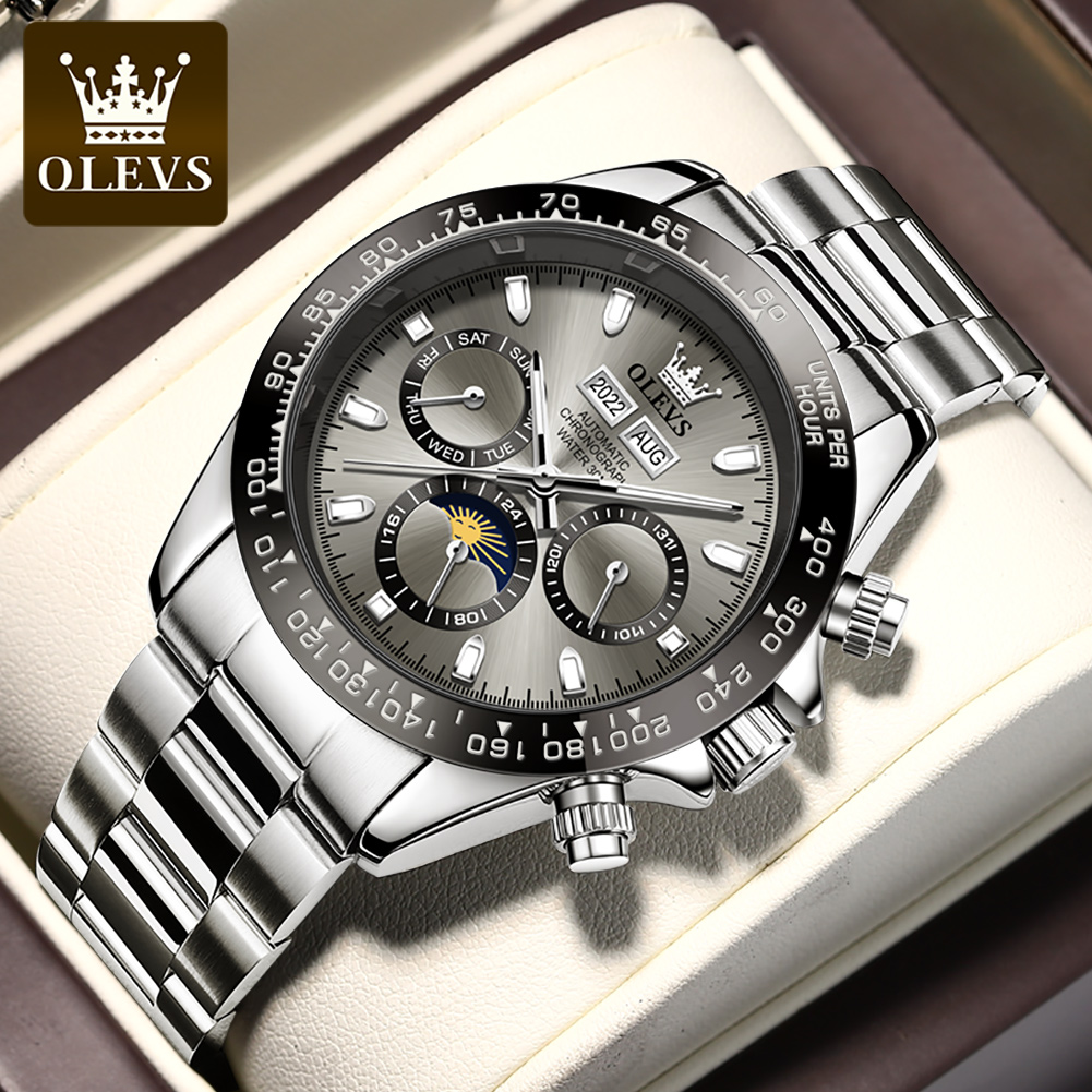 OLEVS 6654 Luxus-Herrenuhr, Ch – Chronograph Flyback Watch Bewertung und Preis