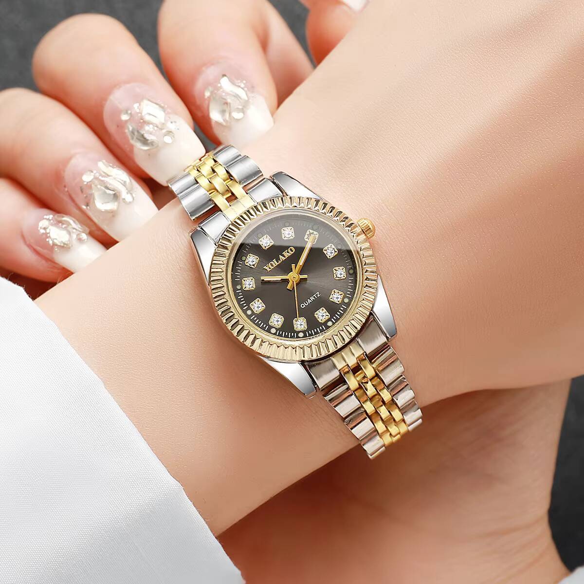 Mode-Strass-Damen-Quarzuhr, lu – Luxury Watch Organizer Bewertung und Preis